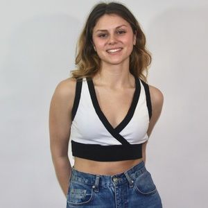 Wrap Front Crop Top